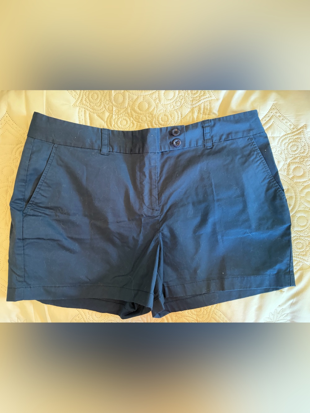 Vineyard Vines Navy Flat-Front Women's Shorts